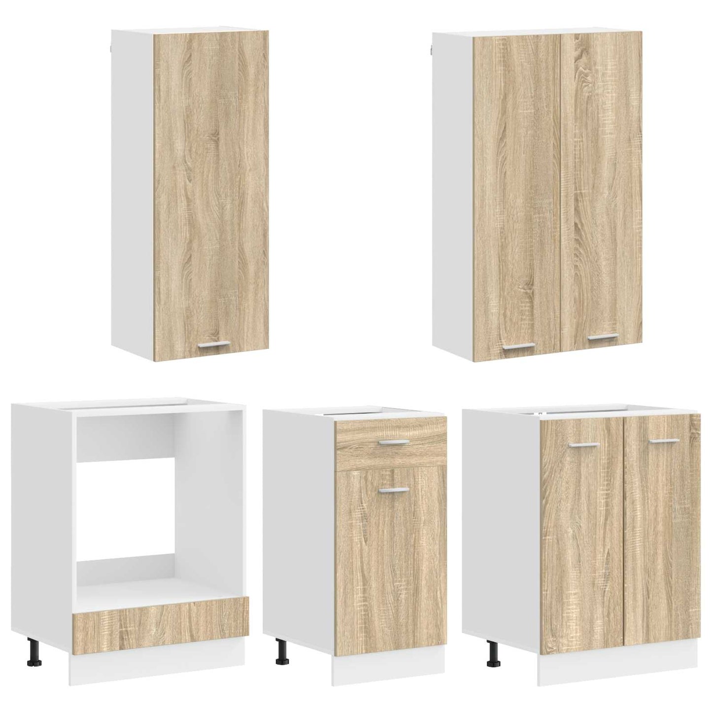 vidaXL Μονάδα κουζίνας LYON 5 pcs Sonoma Δρυς Επεξεργασμένο Ξύλο