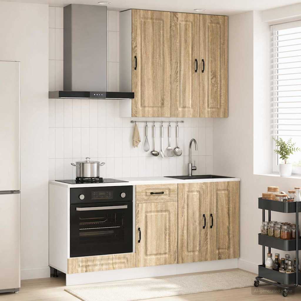 vidaXL Μονάδα κουζίνας KALMAR 5 pcs Sonoma Δρυς Επεξεργασμένο Ξύλο