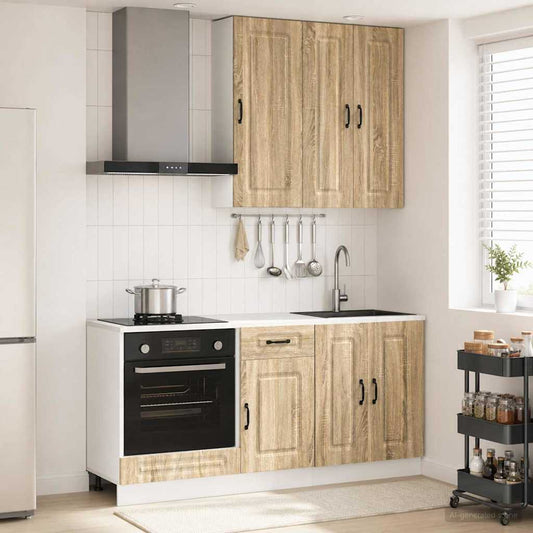 vidaXL Μονάδα κουζίνας KALMAR 5 pcs Sonoma Δρυς Επεξεργασμένο Ξύλο