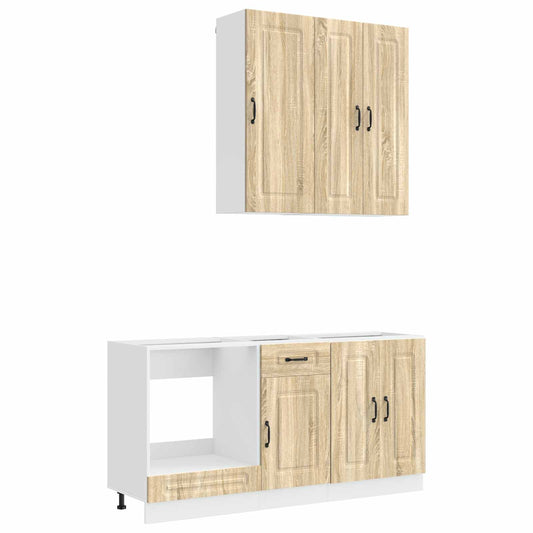 vidaXL Μονάδα κουζίνας KALMAR 5 pcs Sonoma Δρυς Επεξεργασμένο Ξύλο