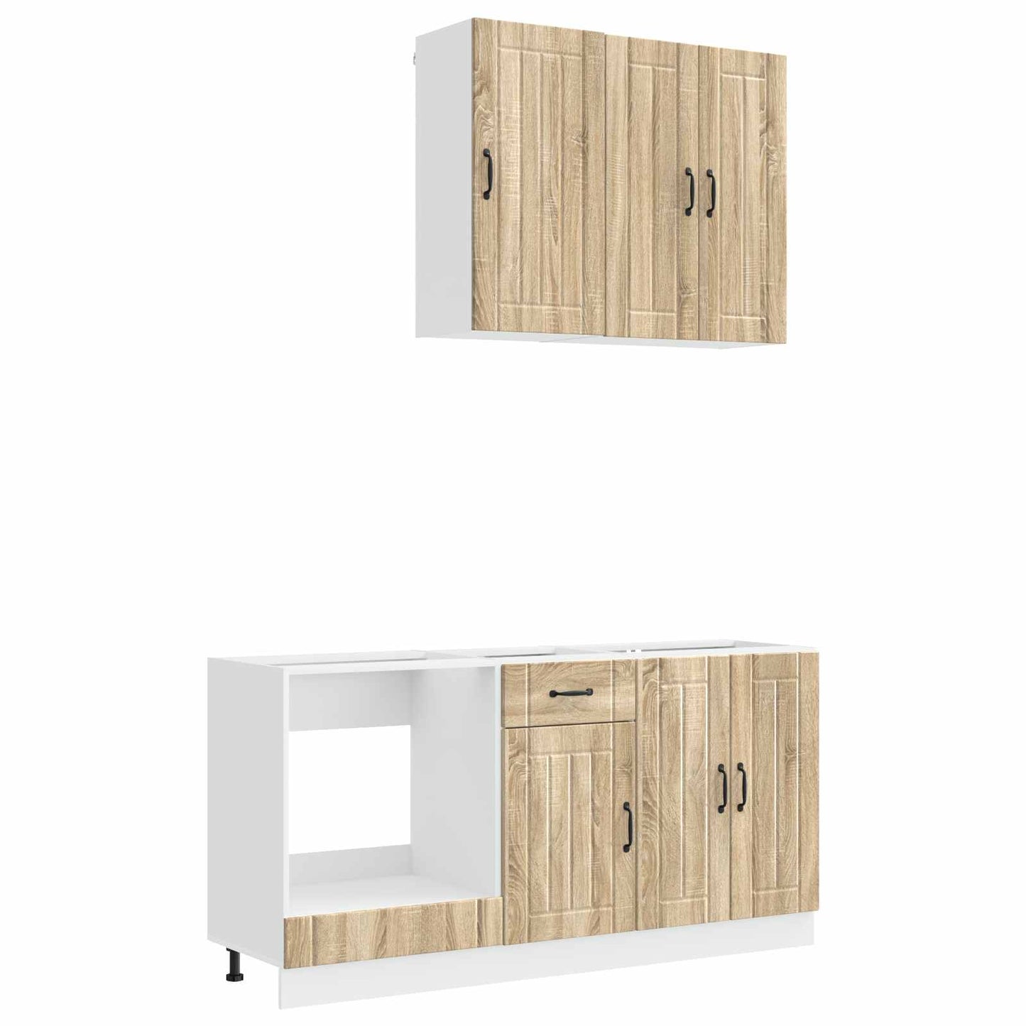 vidaXL Μονάδα κουζίνας LUCCA 5 pcs Sonoma Δρυς Επεξεργασμένο Ξύλο