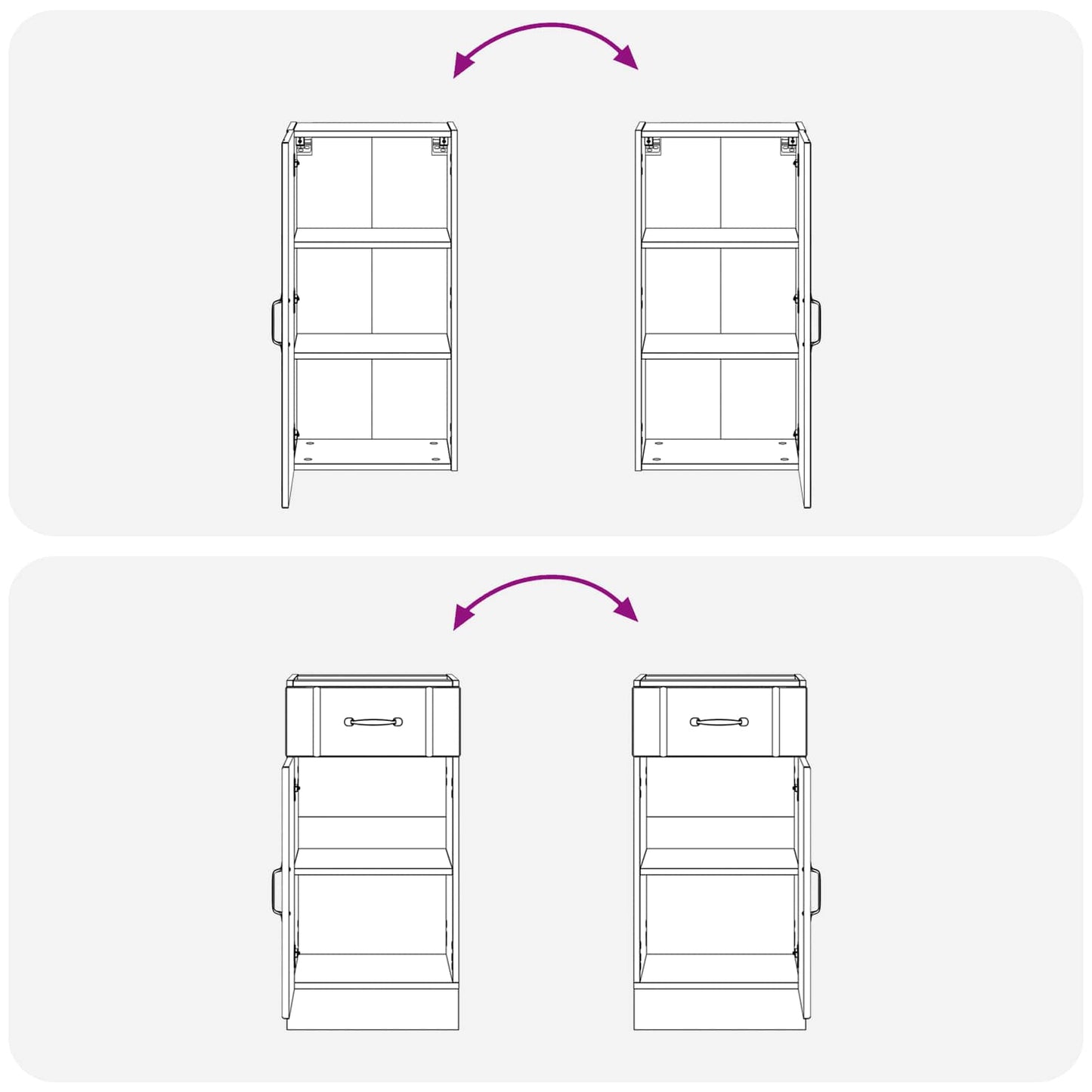 vidaXL Μονάδα κουζίνας LUCCA 5 pcs Γκρι Sonoma Επεξεργασμένο Ξύλο