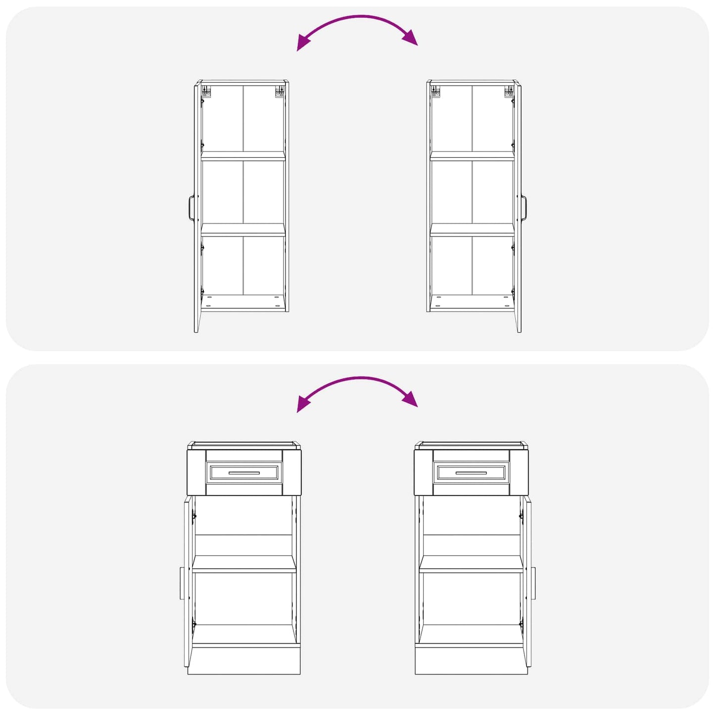 vidaXL Μονάδα κουζίνας PORTO 5 pcs Μαύρο Επεξεργασμένο Ξύλο