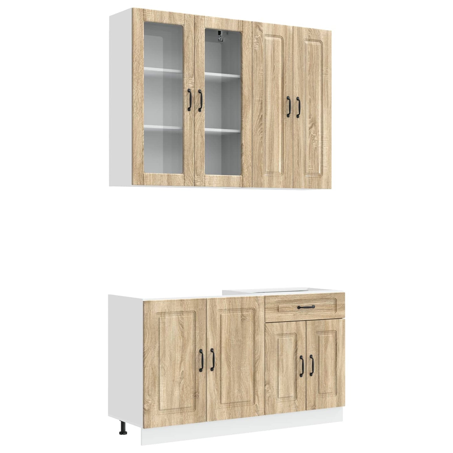 vidaXL Μονάδα κουζίνας KALMAR 4 pcs Sonoma Δρυς Επεξεργασμένο Ξύλο