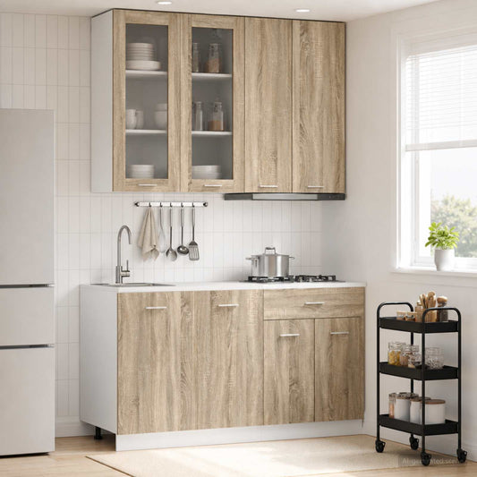 vidaXL Μονάδα κουζίνας LYON 4 τμχ. Sonoma Δρυς Επεξεργασμένο Ξύλο