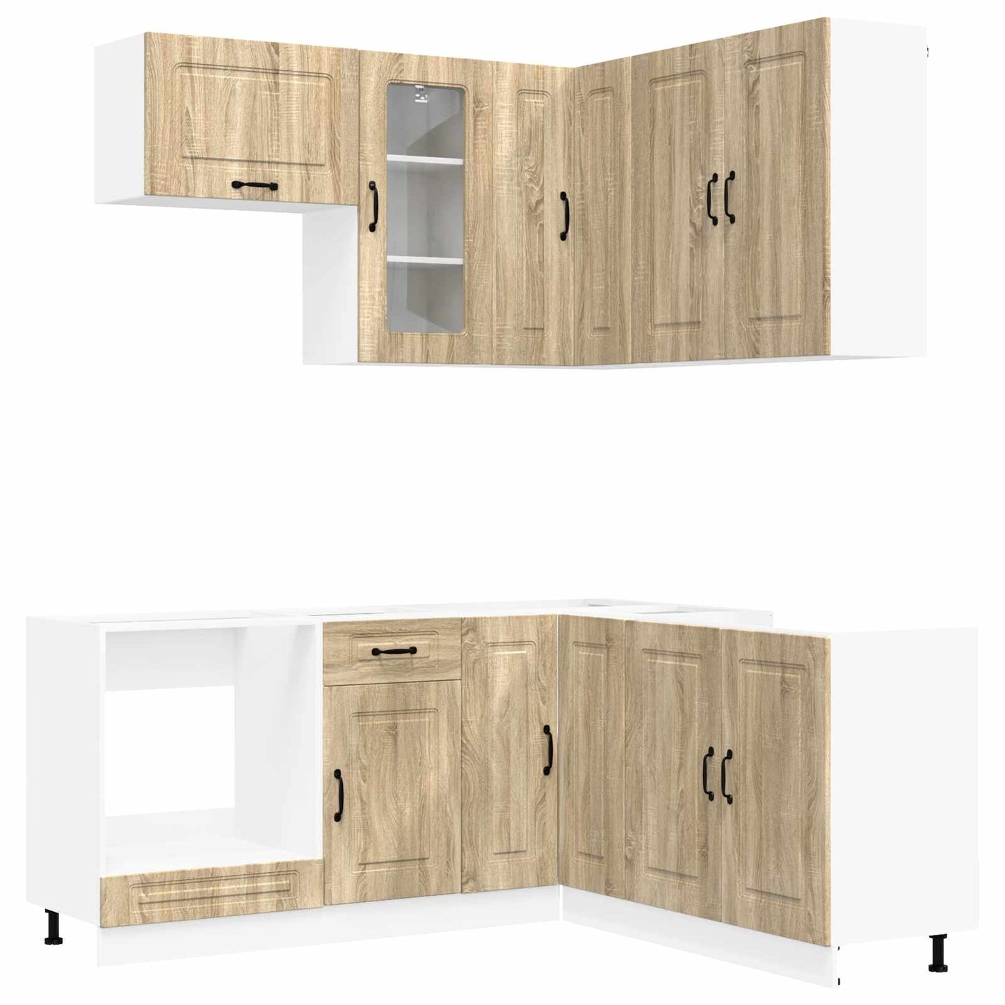 vidaXL Μονάδα κουζίνας KALMAR 8 pcs Sonoma Δρυς Επεξεργασμένο Ξύλο