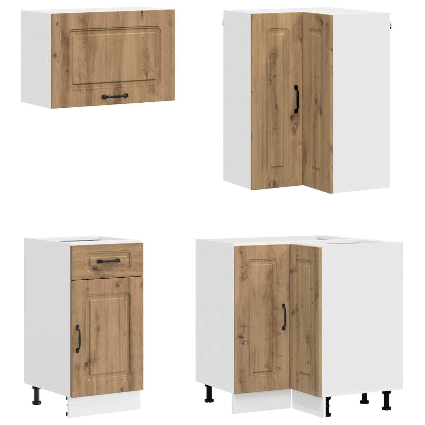 vidaXL Μονάδα κουζίνας KALMAR 8 pcs Artisan Δρυς Επεξεργασμένο Ξύλο