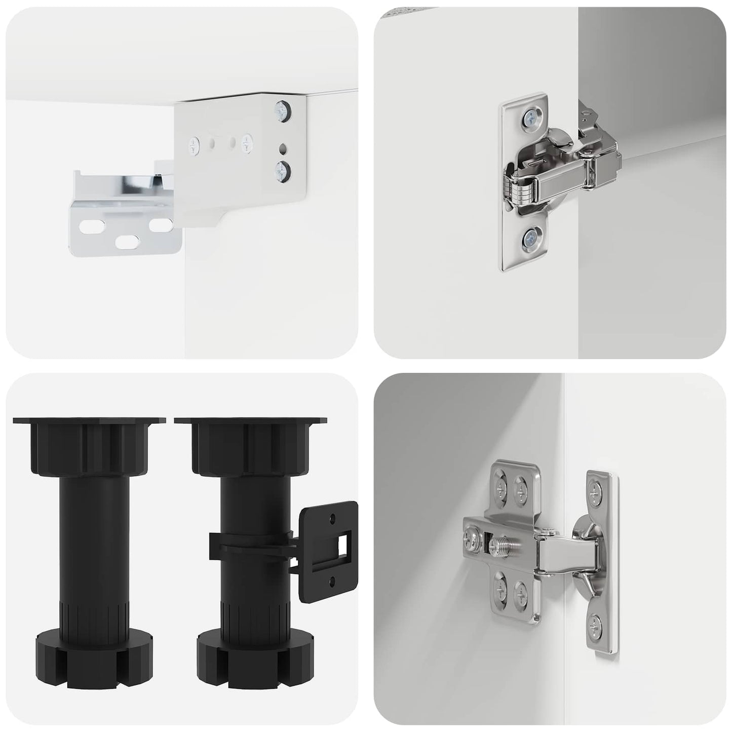 vidaXL Μονάδα κουζίνας KALMAR 8 pcs Γκρι Σκυροδέματος