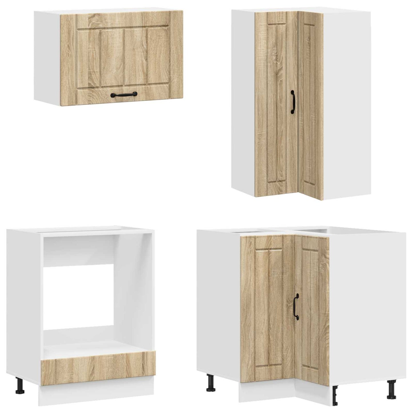 vidaXL Μονάδα κουζίνας LUCCA 8 pcs Sonoma Δρυς Επεξεργασμένο Ξύλο