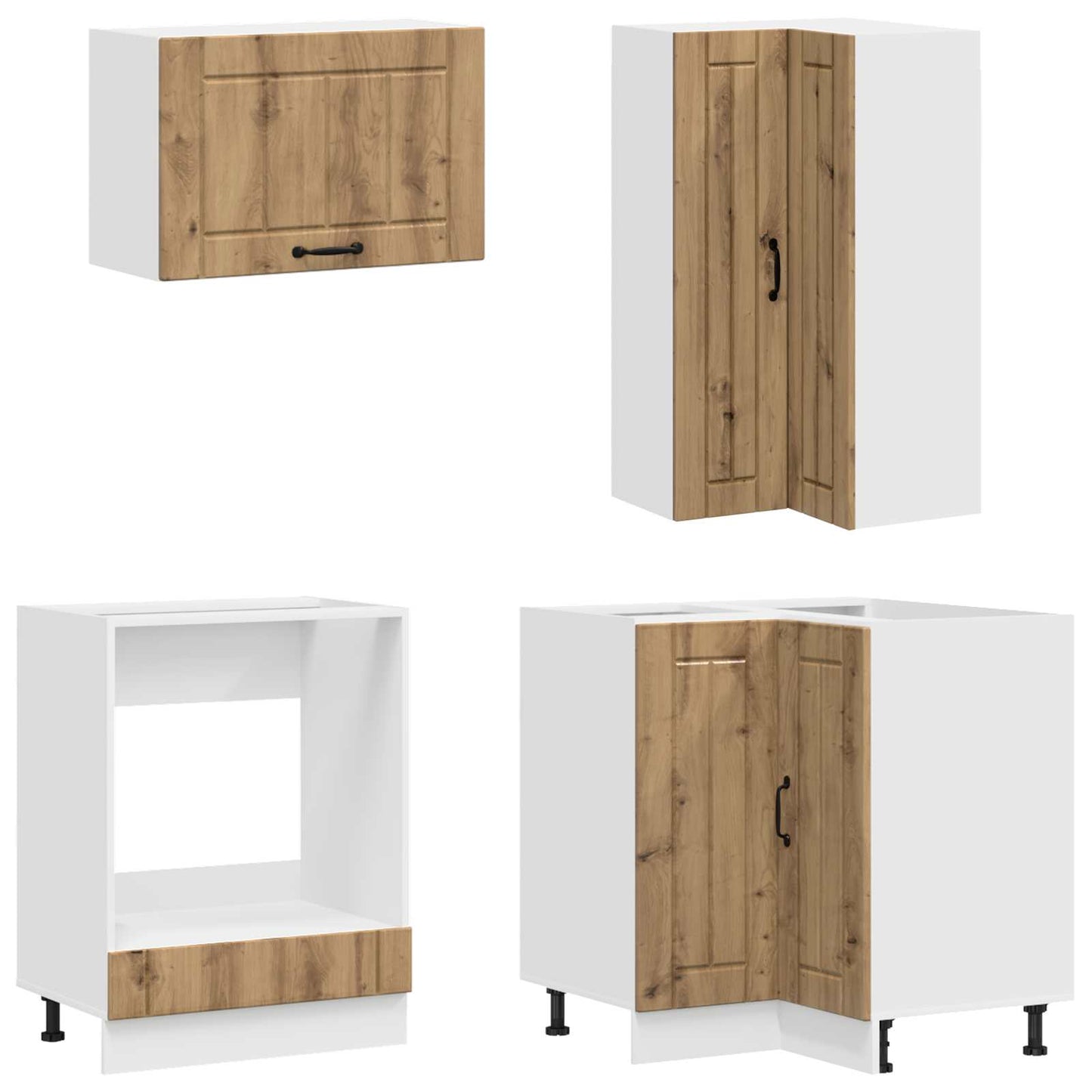 vidaXL Μονάδα κουζίνας LUCCA 8 pcs Artisan Δρυς Επεξεργασμένο Ξύλο