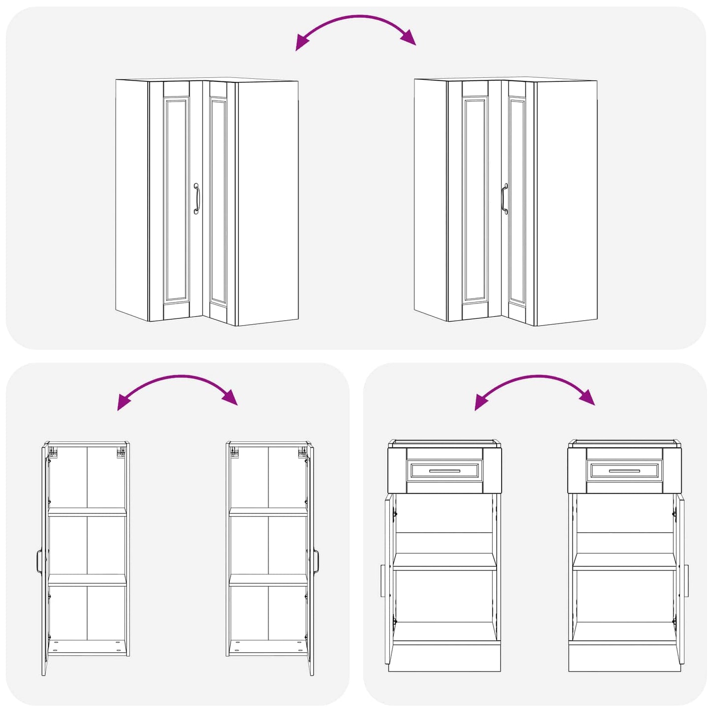 vidaXL Μονάδα κουζίνας PORTO 8 pcs Sonoma Δρυς Επεξεργασμένο Ξύλο