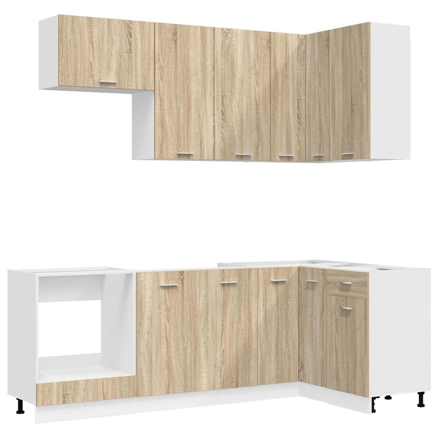 vidaXL Μονάδα κουζίνας LYON 8 pcs Sonoma Δρυς Επεξεργασμένο Ξύλο