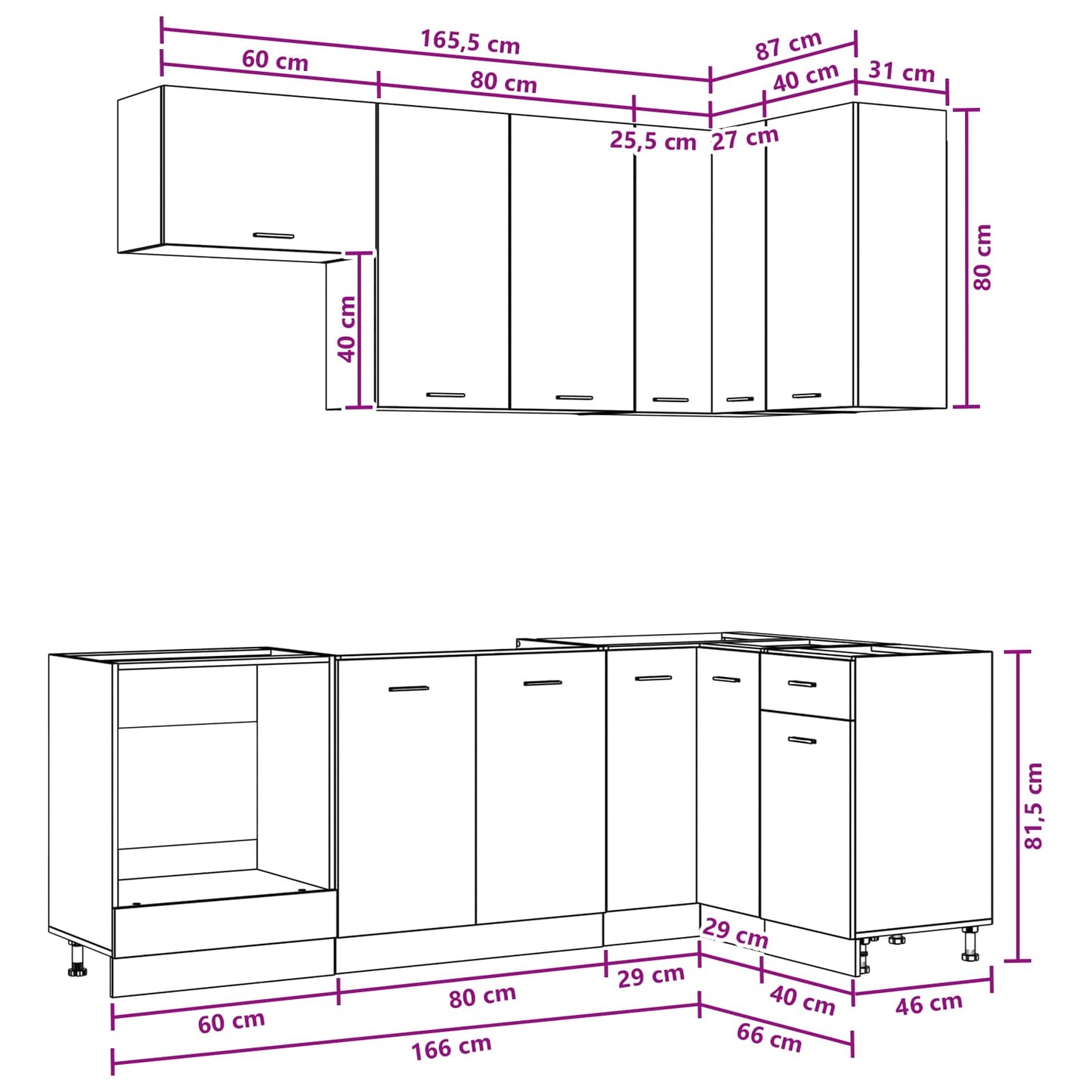 vidaXL Μονάδα κουζίνας LYON 8 pcs Sonoma Δρυς Επεξεργασμένο Ξύλο