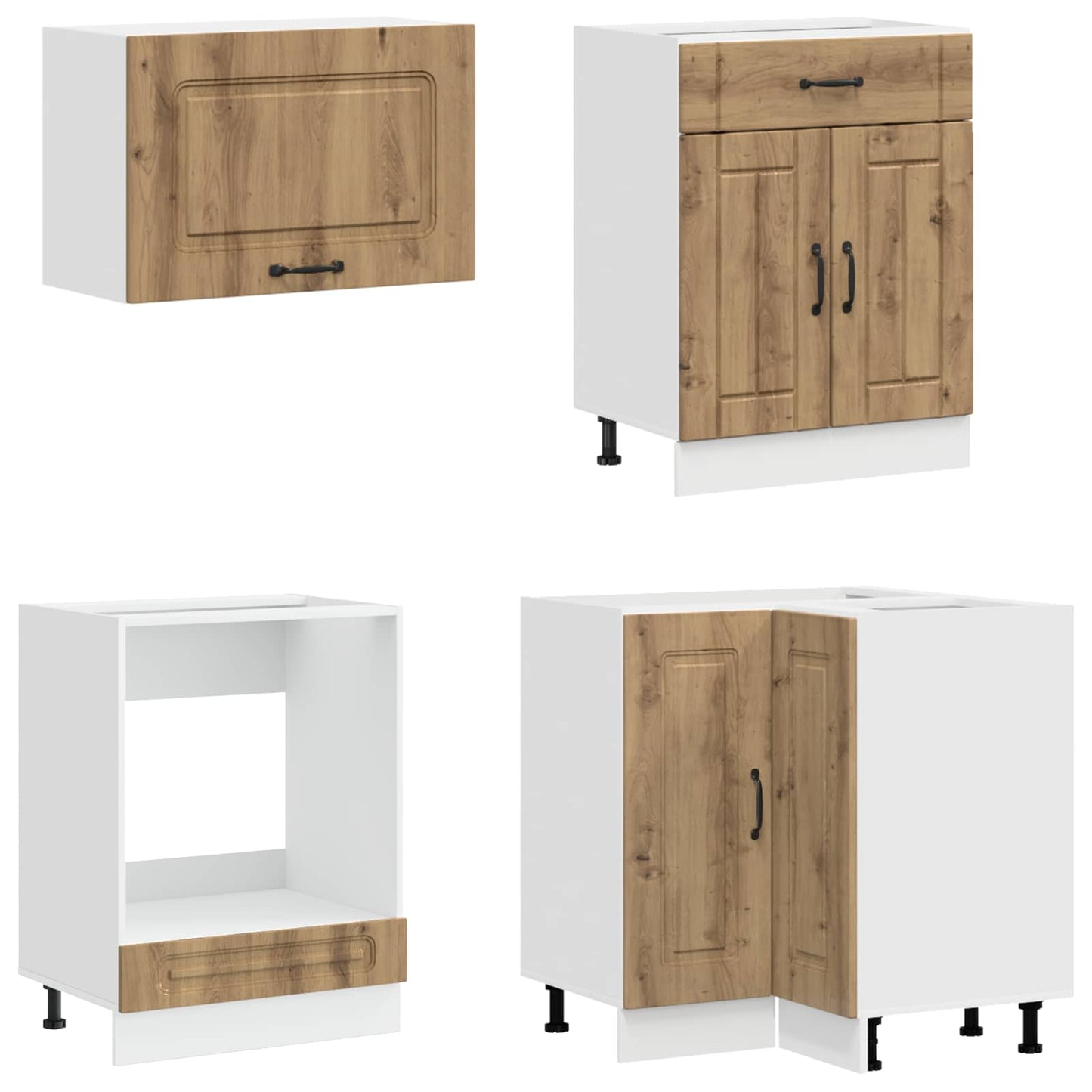 vidaXL Μονάδα κουζίνας KALMAR 8 pcs Artisan Δρυς Επεξεργασμένο Ξύλο