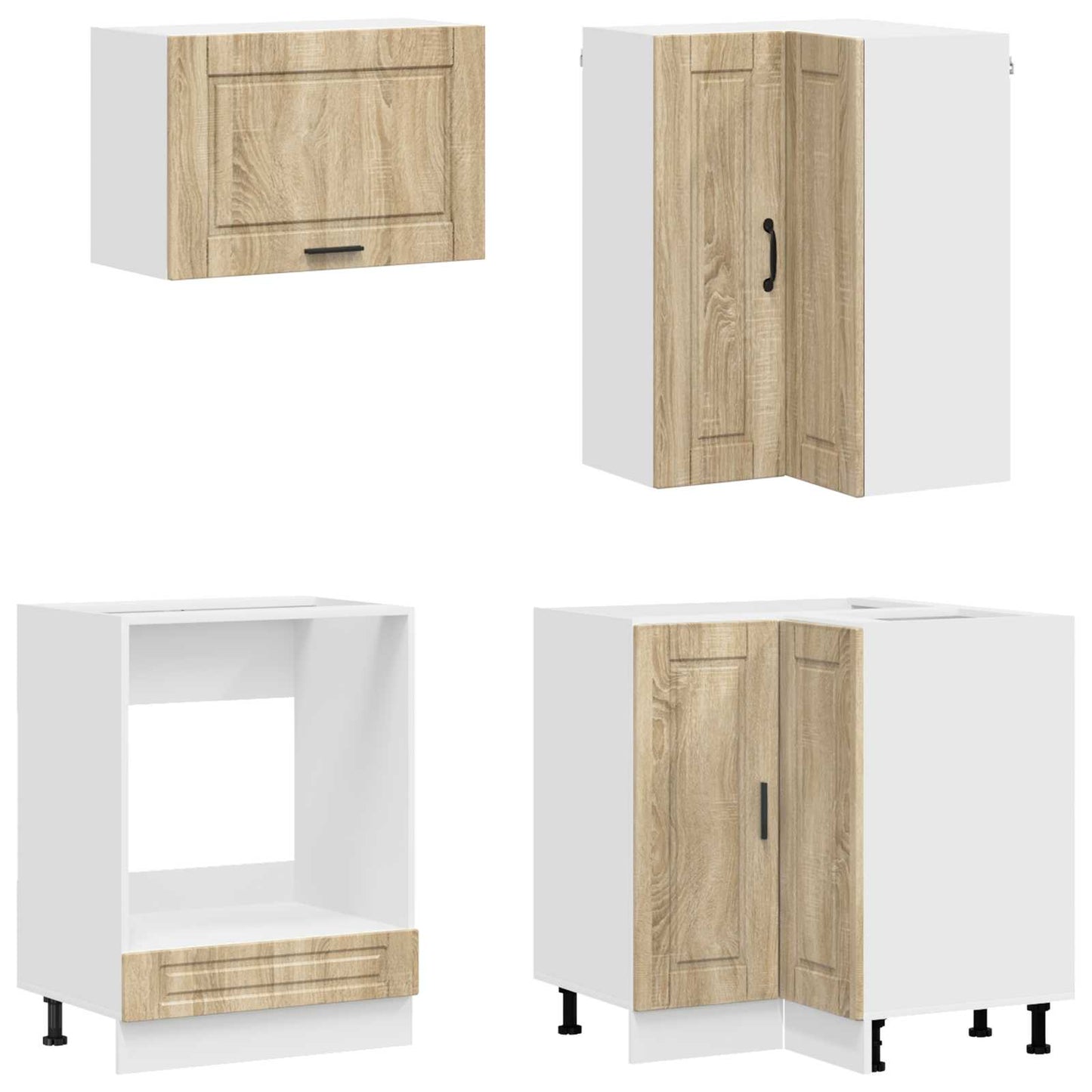 vidaXL Μονάδα κουζίνας PORTO 8 pcs Sonoma Δρυς Επεξεργασμένο Ξύλο