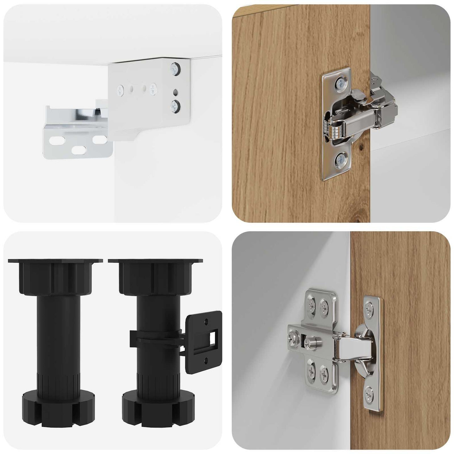 vidaXL Μονάδα κουζίνας LYON 8 pcs Artisan Δρυς Επεξεργασμένο Ξύλο