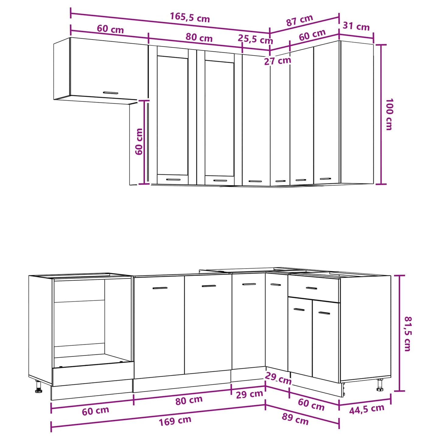 vidaXL Μονάδα κουζίνας LYON 8 pcs Sonoma Δρυς Επεξεργασμένο Ξύλο