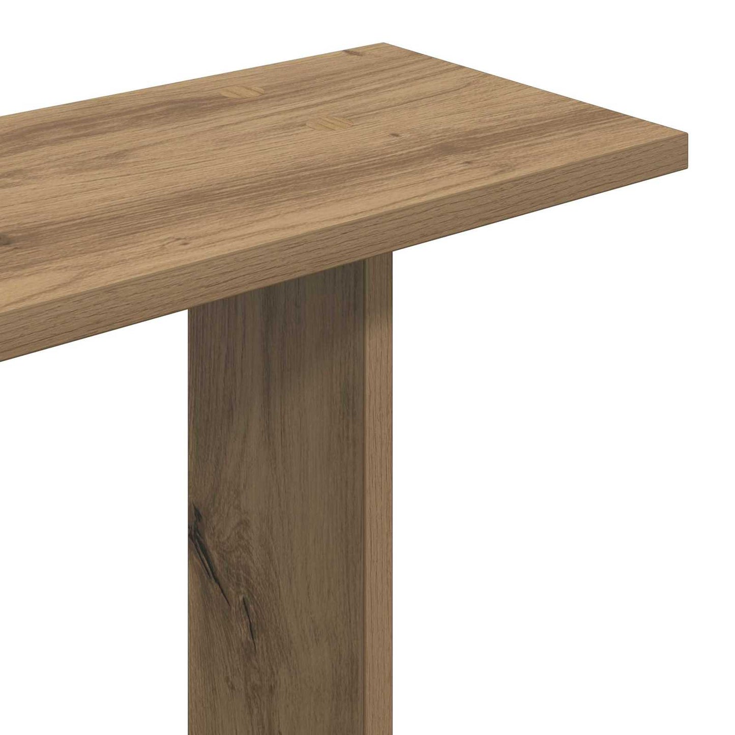 vidaXL Ράφι Τοίχου Artisan Δρυς 102 x 20 x 130 εκ. Επεξεργασμένο Ξύλο