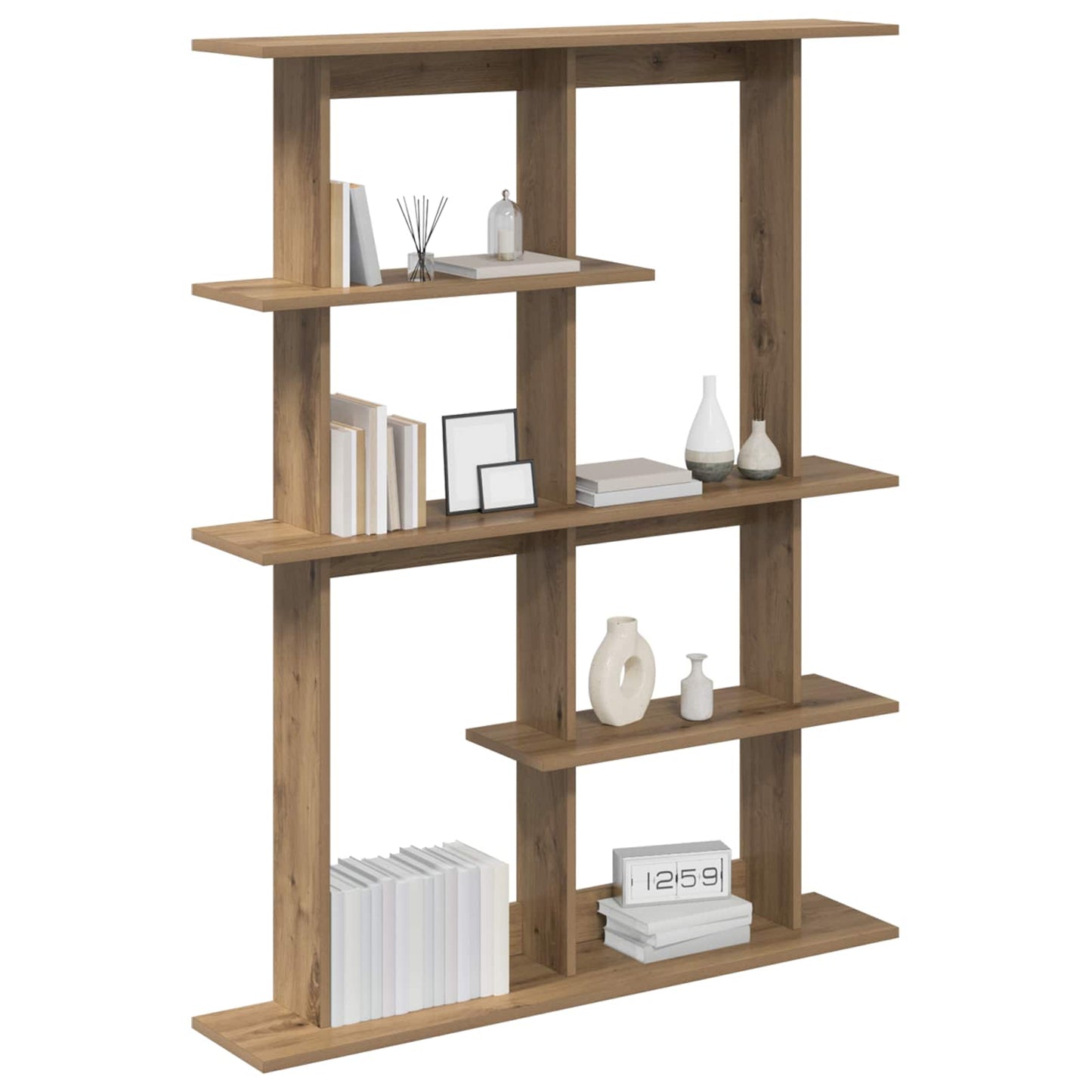 vidaXL Ράφι Τοίχου Artisan Δρυς 102 x 20 x 130 εκ. Επεξεργασμένο Ξύλο