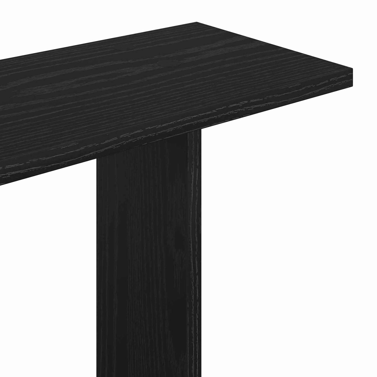 vidaXL Ράφι Τοίχου Μαύρη Δρυς 100 x 20 x 126 εκ. Επεξεργασμένο Ξύλο