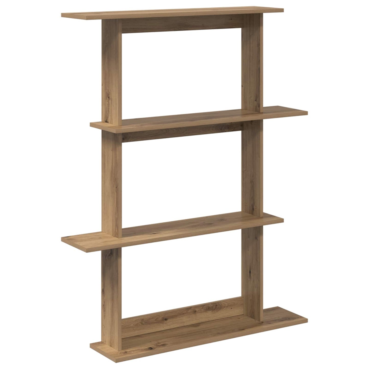 vidaXL Ράφι Τοίχου Artisan Δρυς 100 x 20 x 126 εκ. Επεξεργασμένο Ξύλο