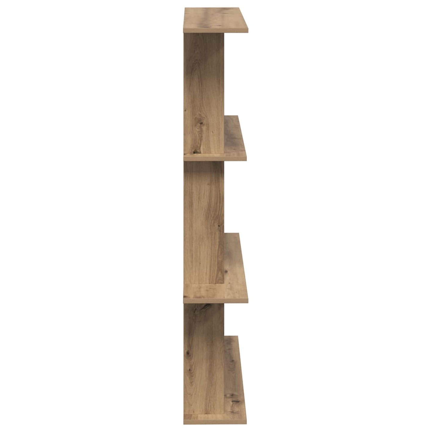 vidaXL Ράφι Τοίχου Artisan Δρυς 100 x 20 x 126 εκ. Επεξεργασμένο Ξύλο