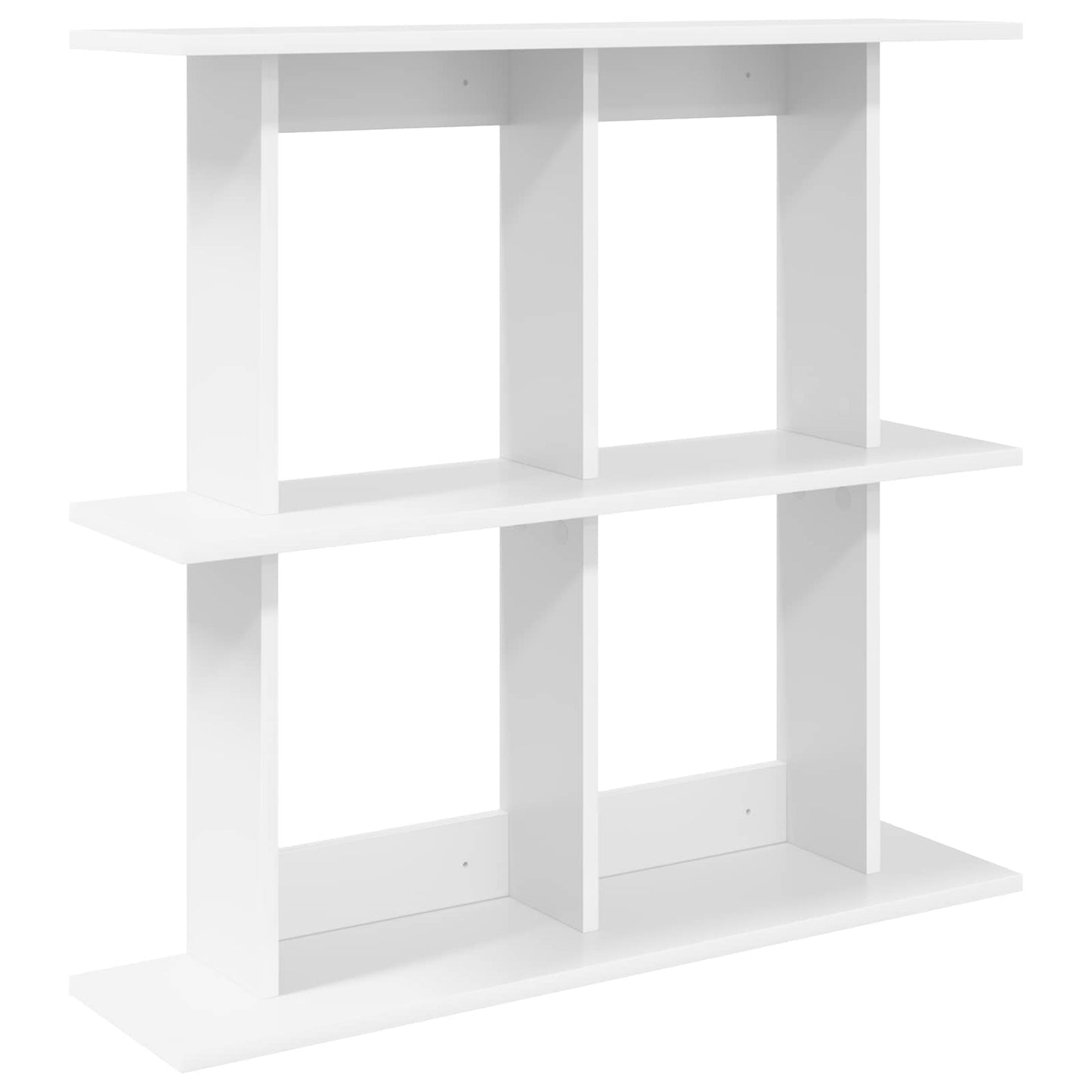 vidaXL Ράφι Τοίχου Επιτοίχιο Λευκό 80 x 20 x 75 εκ Επεξεργασμένο Ξύλο