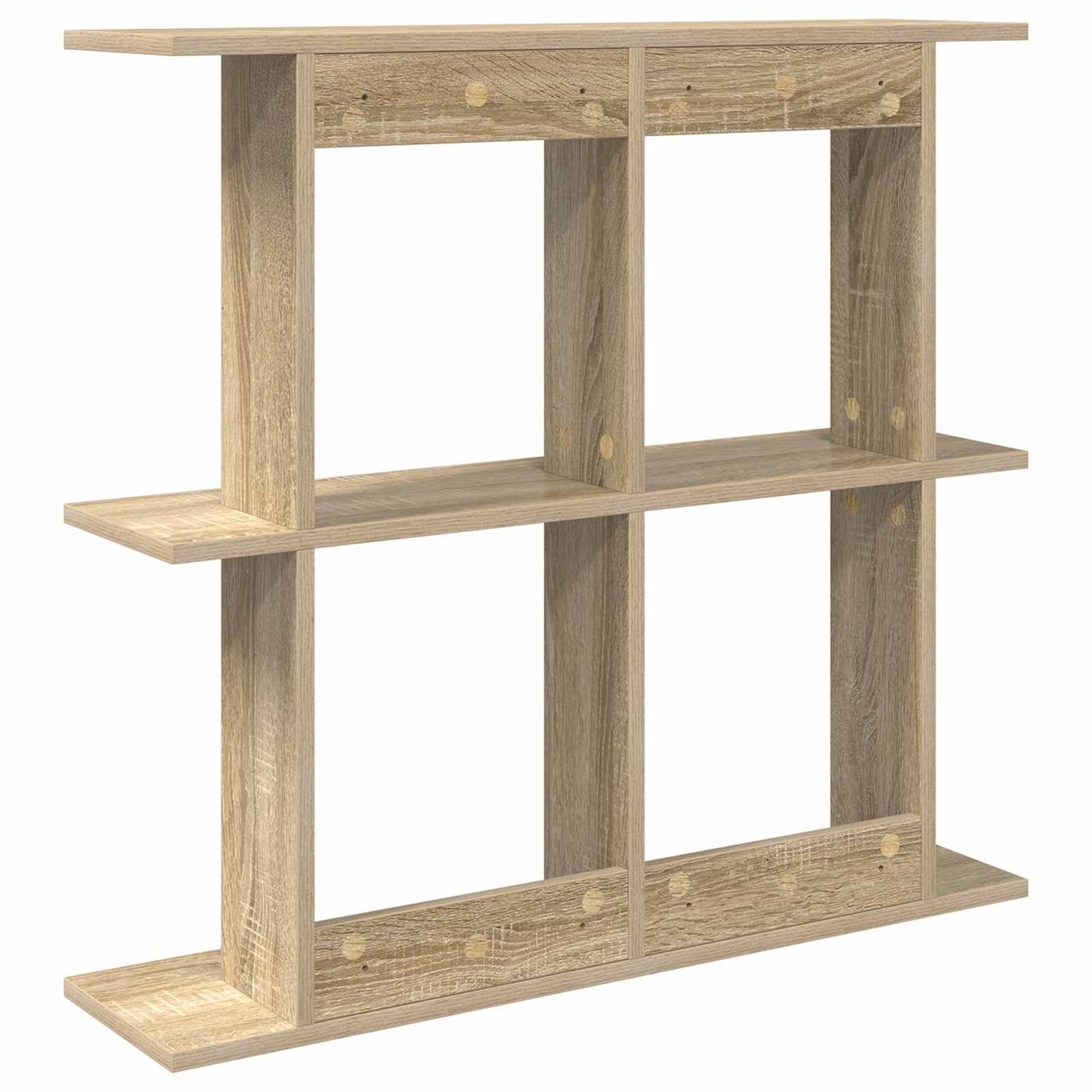 vidaXL Ράφι Τοίχου Επιτοίχιο Sonoma Δρυς 80 x 20 x 75 εκ