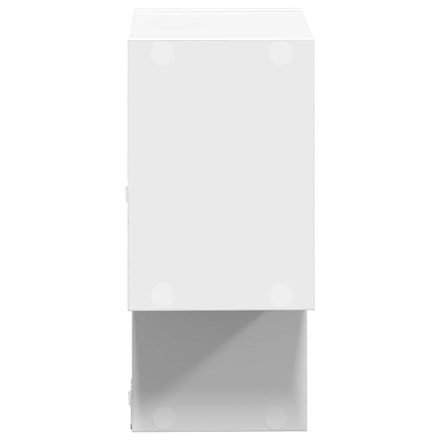 vidaXL Ράφι Τοίχου Επιτοίχιο Λευκό 55 x 15 x 35 εκ. Επεξεργασμένο Ξύλο