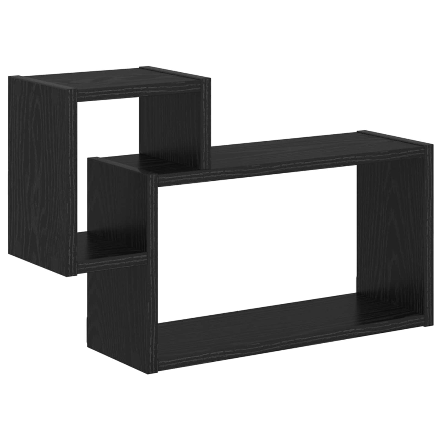 vidaXL Ράφι Τοίχου Επιτοίχιο Μαύρη Δρυς 55 x 15 x 35 εκ.