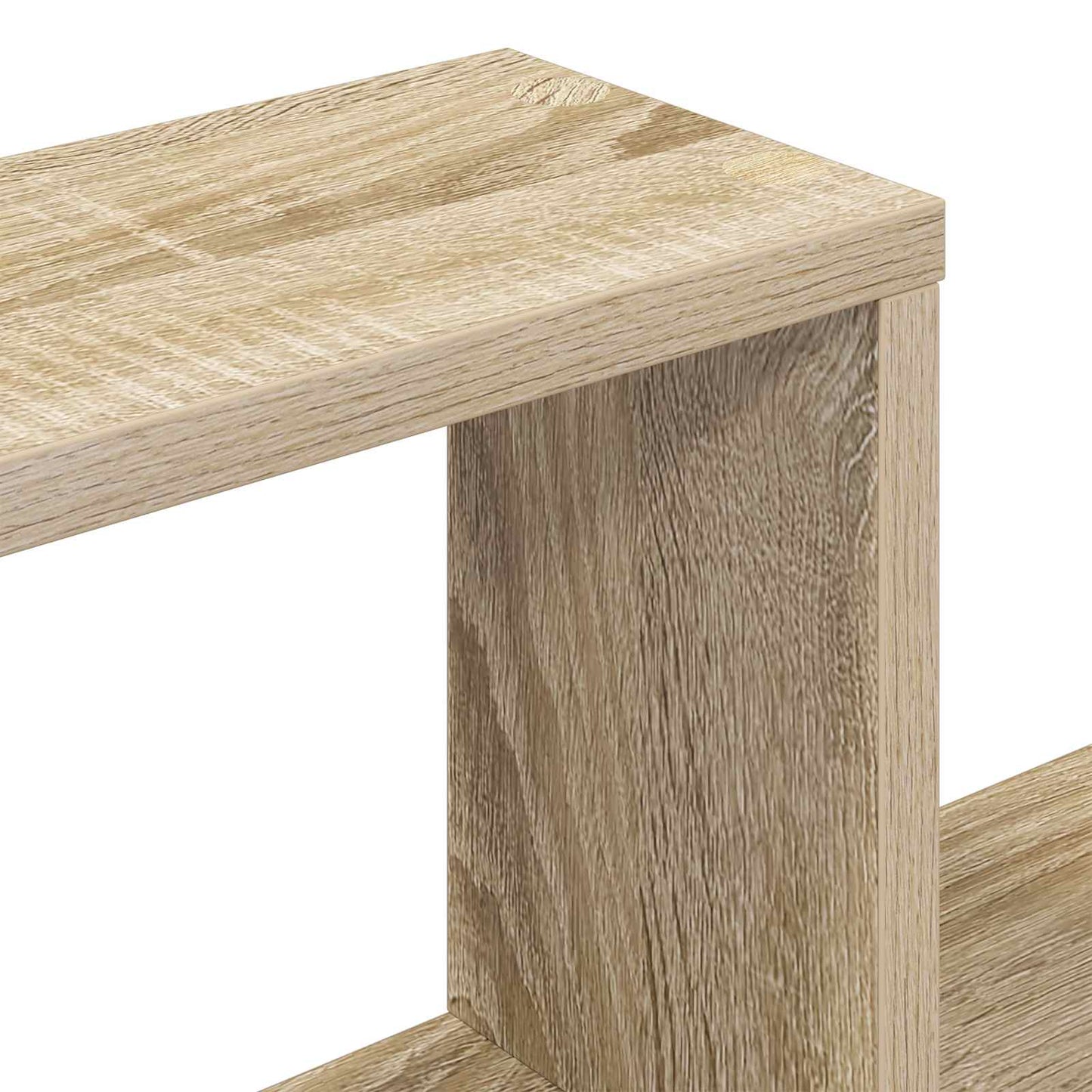 vidaXL Ράφι Τοίχου Επιτοίχιο Sonoma Δρυς 91,5 x 15 x 76 εκ