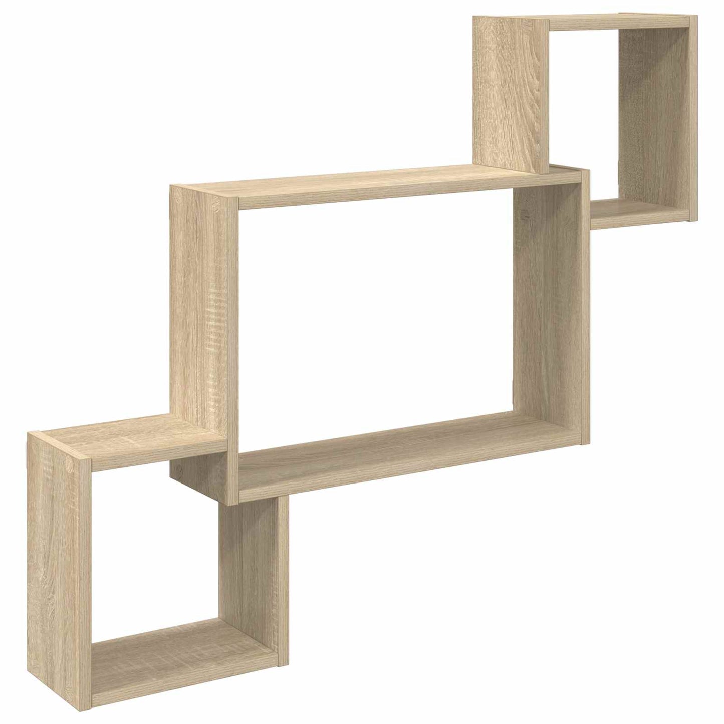 vidaXL Ράφι Τοίχου Επιτοίχιο Sonoma Δρυς 91,5 x 15 x 76 εκ