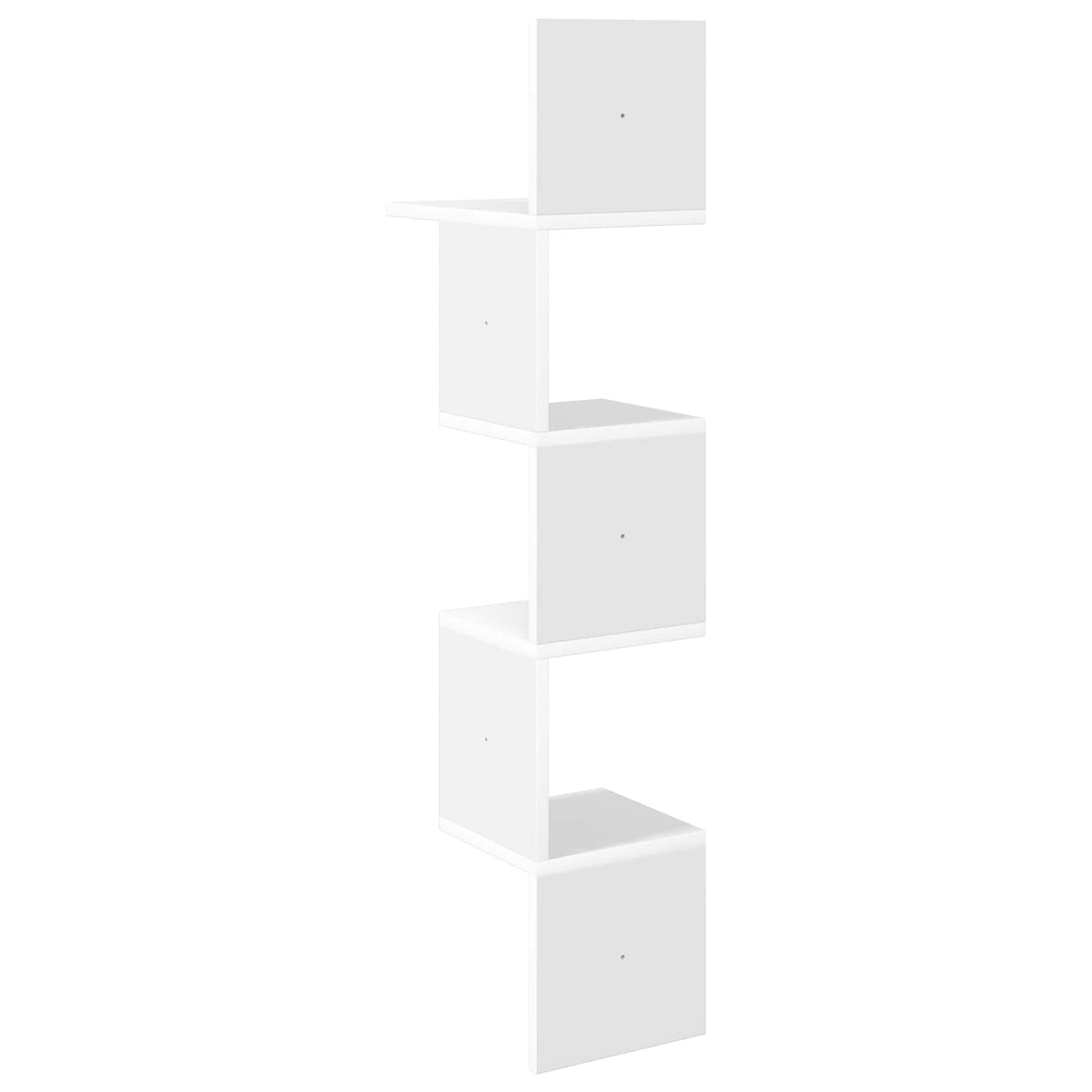 vidaXL Ράφι Τοίχου Επιτοίχιο Λευκό 32 x 21 x 107 cm Επεξεργασμένο Ξύλο