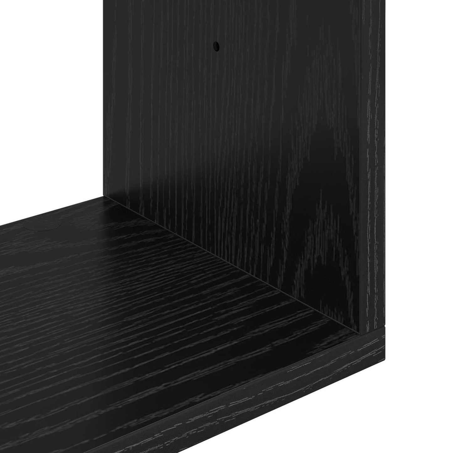 vidaXL Ράφι Τοίχου Επιτοίχιο Μαύρη Δρυς 32 x 21 x 107 cm