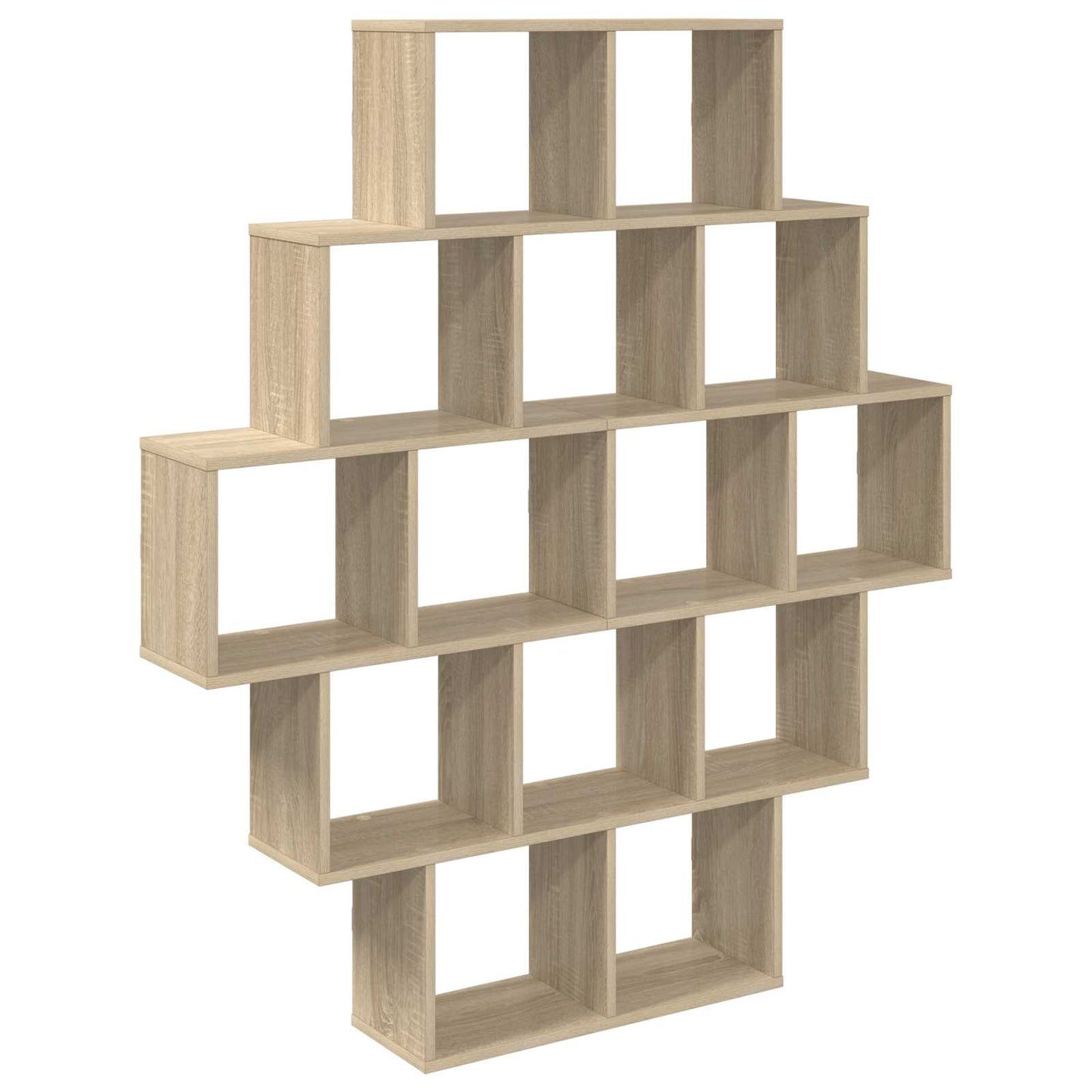 vidaXL Ράφι Τοίχου Sonoma Δρυς 120 x 20 x 136 εκ Επεξεργασμένο Ξύλο