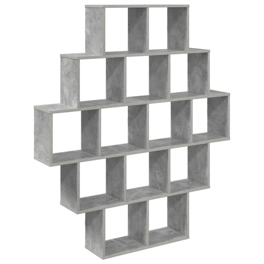 vidaXL Ράφι Τοίχου Γκρι Σκυροδέματος 120 x 20 x 136 εκ