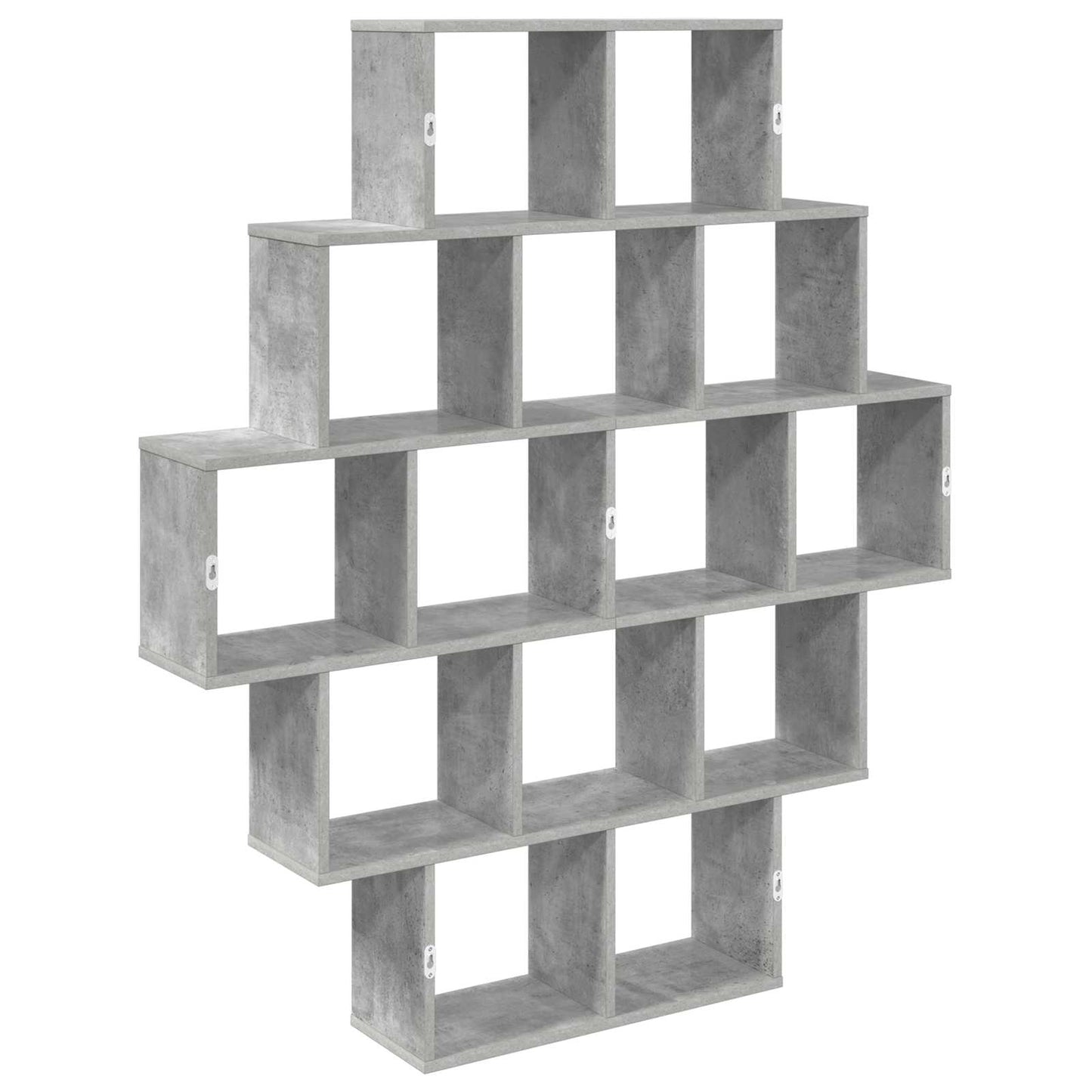 vidaXL Ράφι Τοίχου Γκρι Σκυροδέματος 120 x 20 x 136 εκ