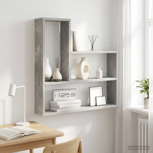 vidaXL Ράφι Τοίχου Γκρι Σκυροδέματος 60 x 11 x 60 εκ.