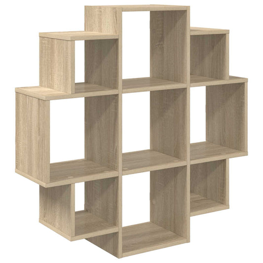 vidaXL Ράφι Τοίχου Sonoma Δρυς 90 x 25 x 90 εκ. Επεξεργασμένο Ξύλο