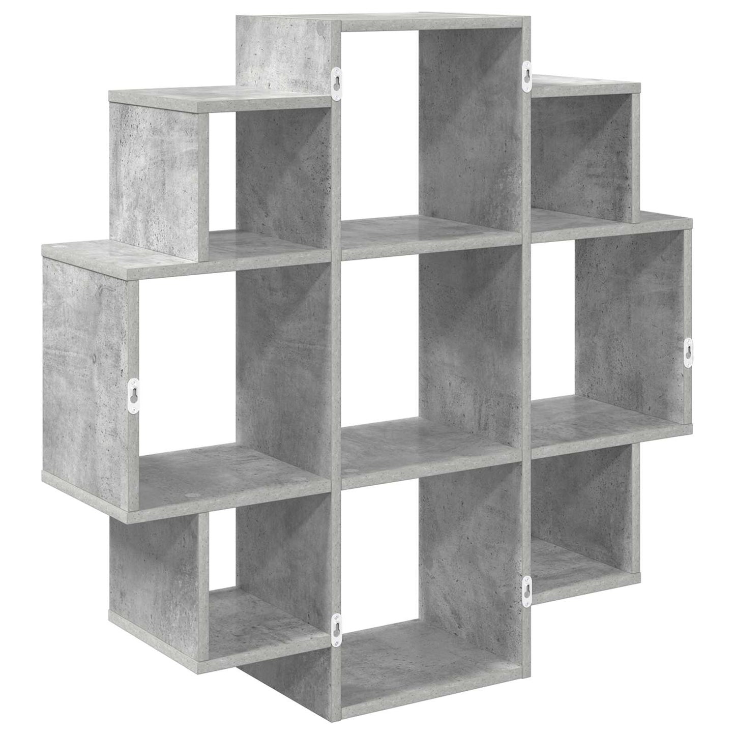 vidaXL Ράφι Τοίχου Γκρι Σκυροδέματος 90 x 25 x 90 εκ.