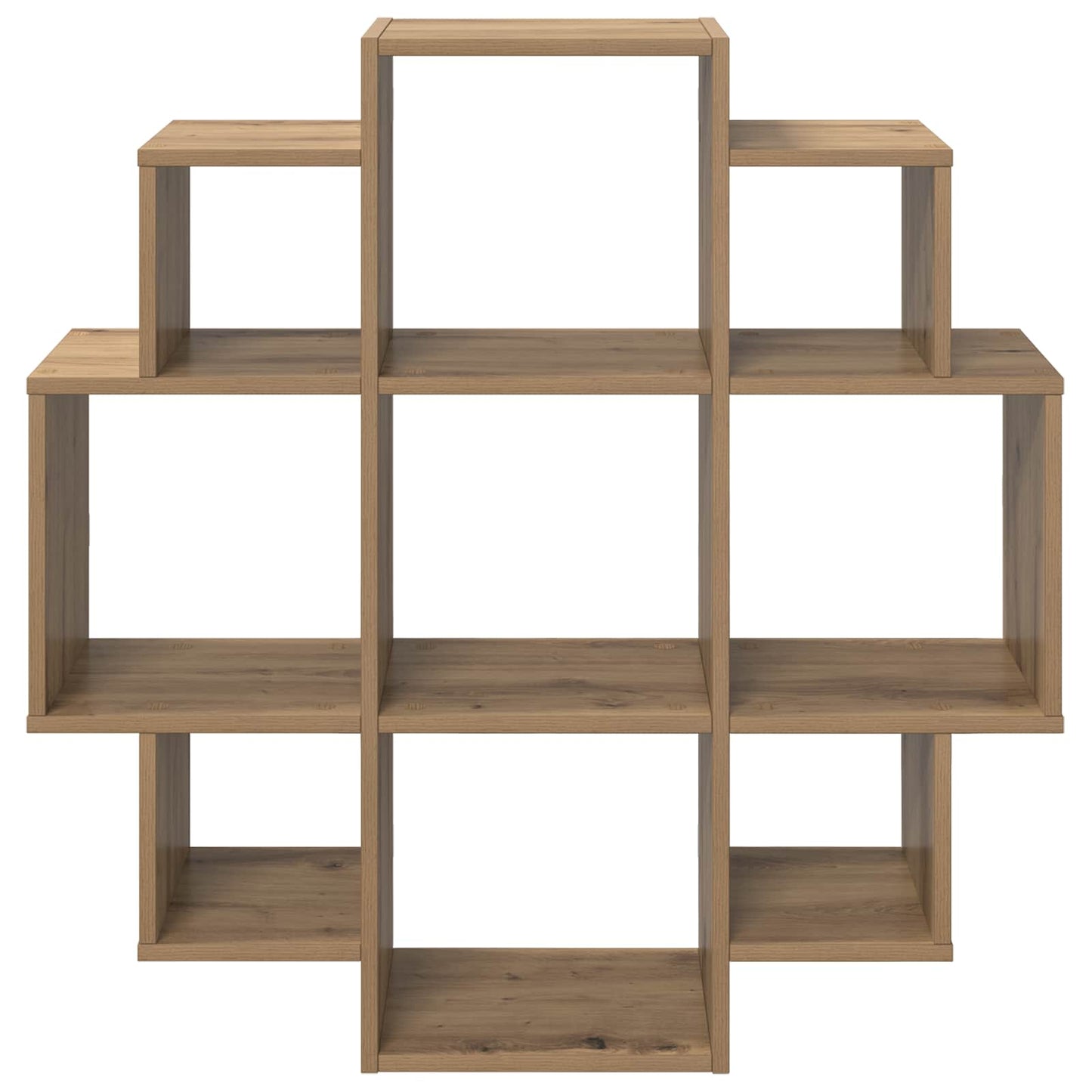 vidaXL Ράφι Τοίχου Artisan Δρυς 90 x 25 x 90 εκ. Επεξεργασμένο Ξύλο