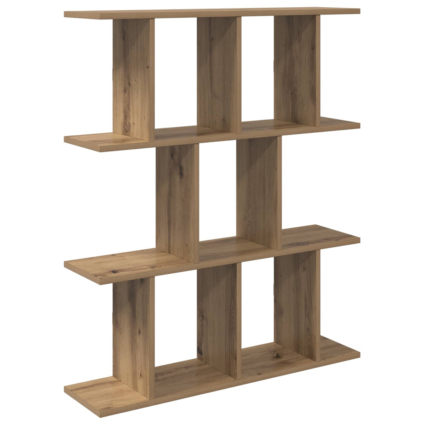 vidaXL Ράφι Τοίχου Artisan Δρυς 102 x 20 x 96 εκ Επεξεργασμένο Ξύλο