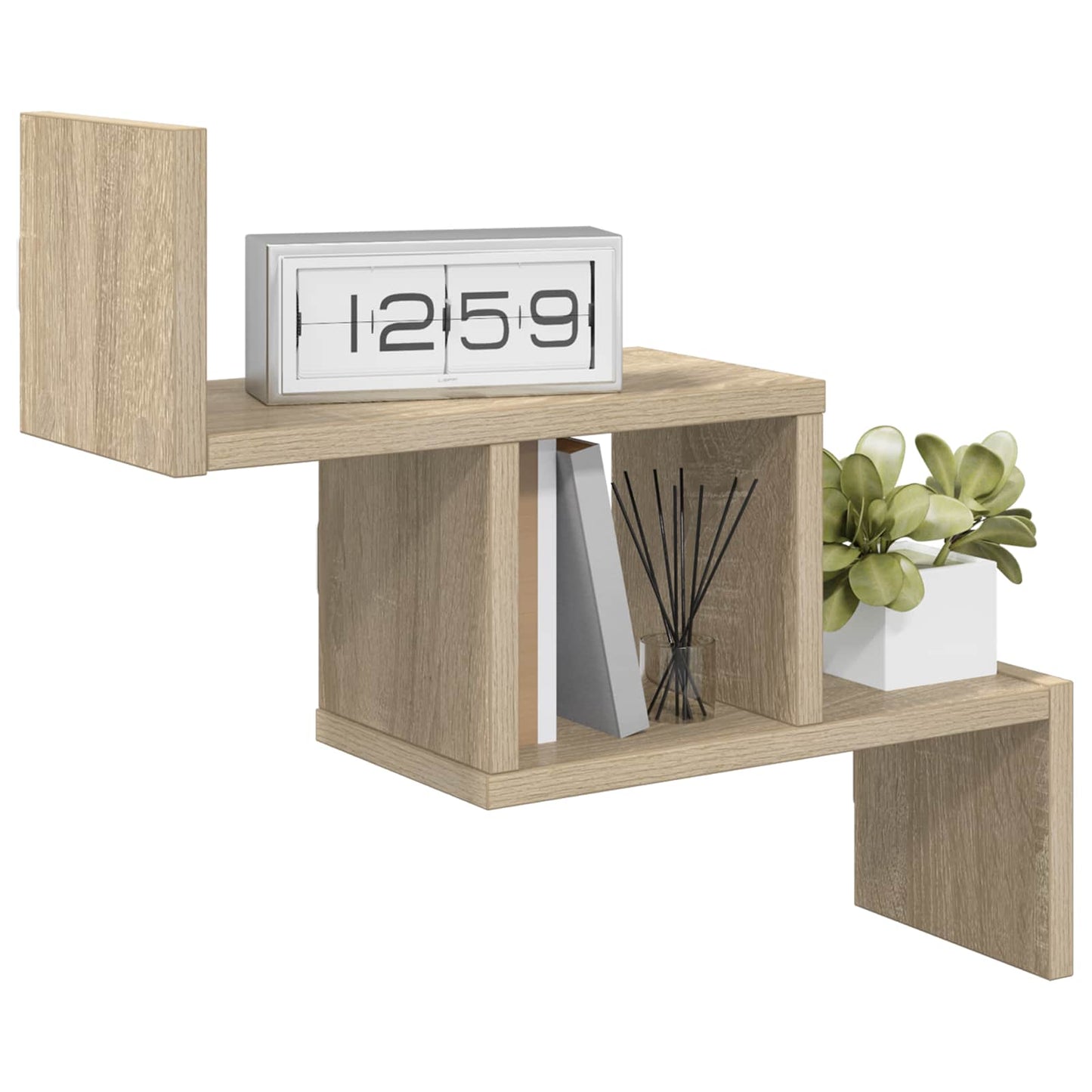 vidaXL Ράφι Τοίχου Sonoma Δρυς 48 x 15 x 42 εκ Επεξεργασμένο Ξύλο