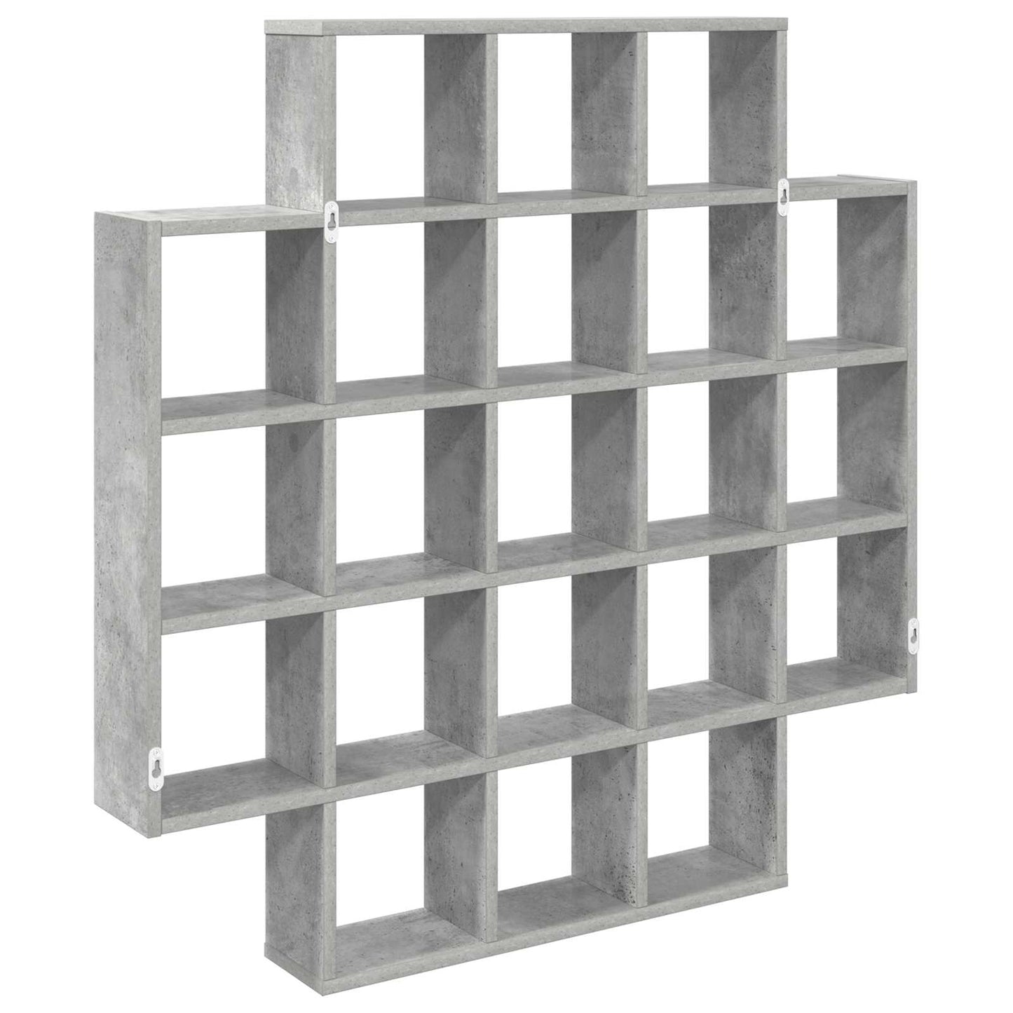 vidaXL Ράφι Τοίχου Γκρι Σκυροδέματος 100 x 13 x 100 εκ