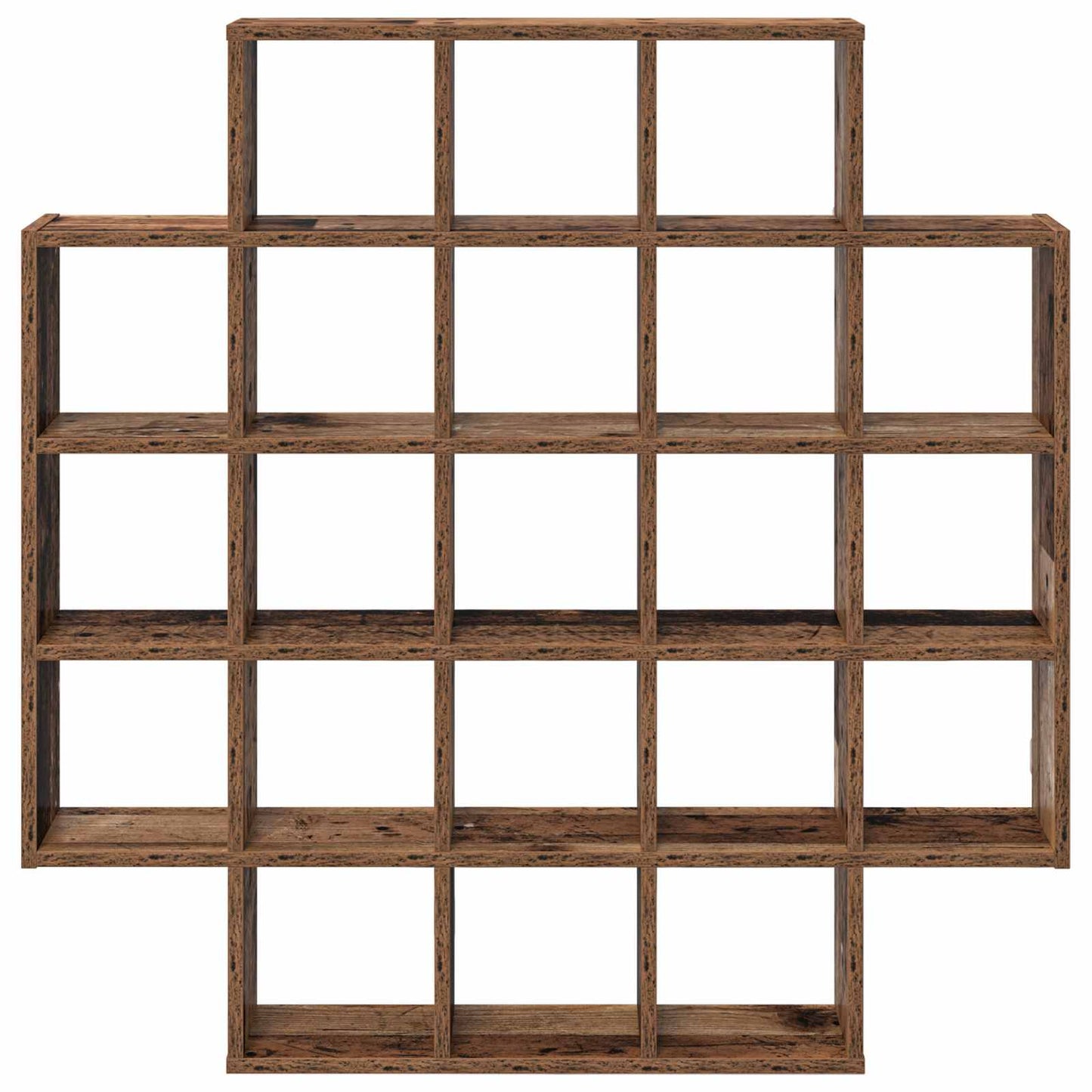 vidaXL Ράφι Τοίχου Παλαιωμένο ξύλο 100 x 13 x 100 εκ