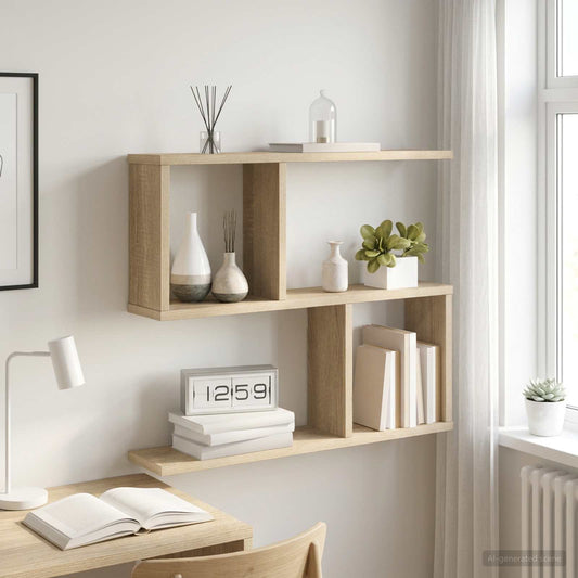 vidaXL Ράφι Τοίχου Sonoma Δρυς 60 x 12 x 50,5 εκ Επεξεργασμένο Ξύλο