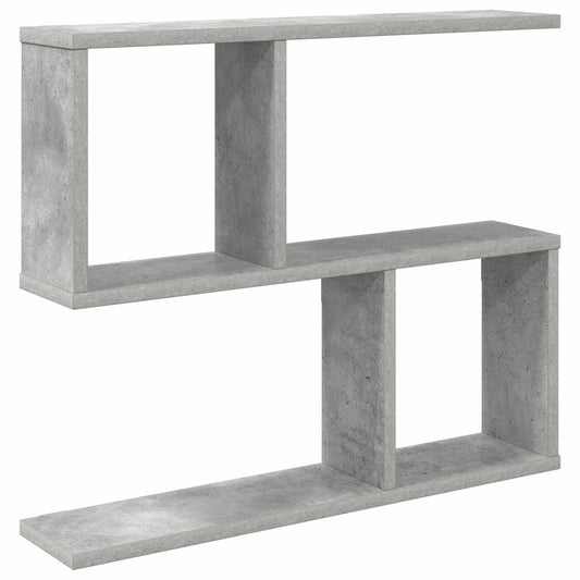 vidaXL Ράφι Τοίχου Γκρι Σκυροδέματος 60 x 12 x 50,5 εκ