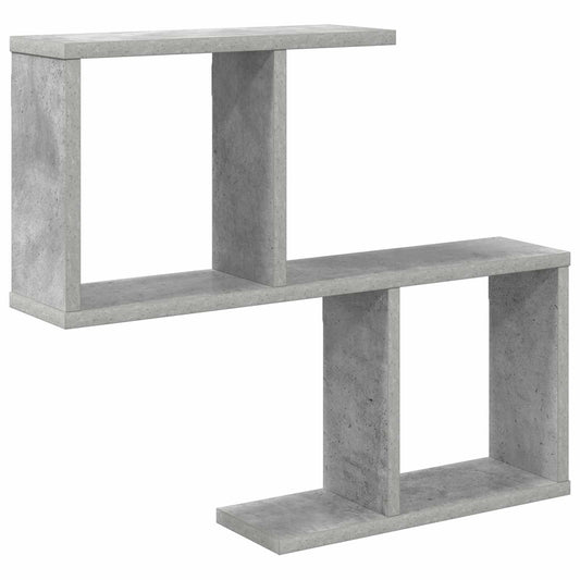 vidaXL Ράφι Τοίχου Γκρι Σκυροδέματος 60 x 12 x 50,5 εκ