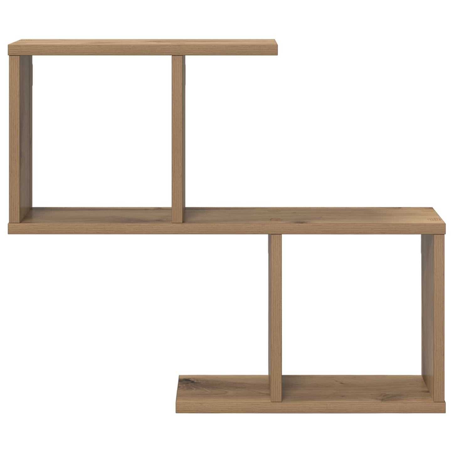 vidaXL Ράφι Τοίχου Artisan Δρυς 60 x 12 x 50,5 εκ Επεξεργασμένο Ξύλο