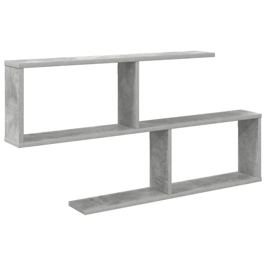 vidaXL Ράφι Τοίχου Γκρι Σκυροδέματος 100 x 12 x 50,5 εκ